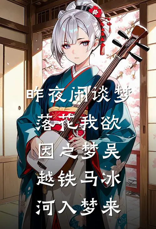 昨夜闲谈梦落花 我欲因之梦吴越 铁马冰河入梦来